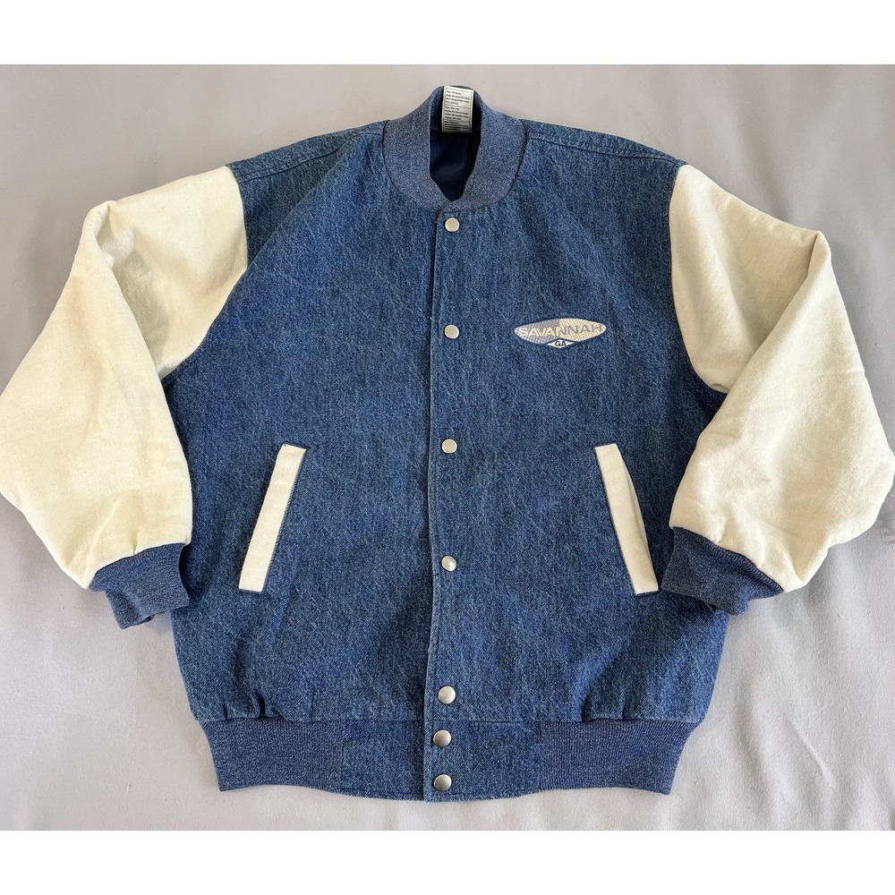 Vintage Fruit Of The Loom Super Cotton Varsity Jacket San Francisco Sz Medium
